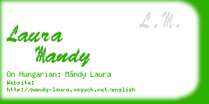laura mandy business card